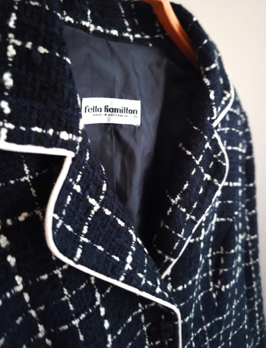 Blazer boucle schwarz weiß - boucle,