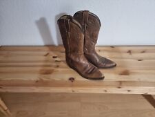Vidal Cowboy-Stiefel vintage Western-Stiefel braun Leder Größe 38
