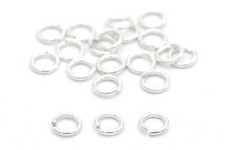 Biegeringe 925 Sterling Silber Ø 3-10mm Binderinge Spaltringe Schmuckherstellung