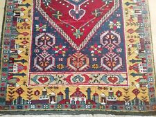 TÜRKISCHE WOLLE YAHYALI "MOSCHEE & MINNARETT" BORDÜRE TEPPICH 64 X 32 ZOLL