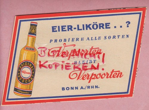 Bonn werbung 1954 verpoorten - bonn,,