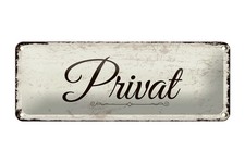 Blechschild Hinweis 27x10 cm