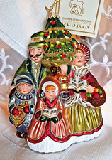 ❀ Familie Singend Junge Mädchen Lauscha Glas Christbaumschmuck Nostalgie #145