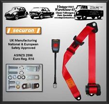 VW Transporter T2 Wohnmobil Vordere Hintere 3 Punkt Automatik Inertia Red Gürtel