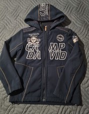 Camp David Softshell Jacke mit Kapuze - dunkelblau - Gr. 146/152