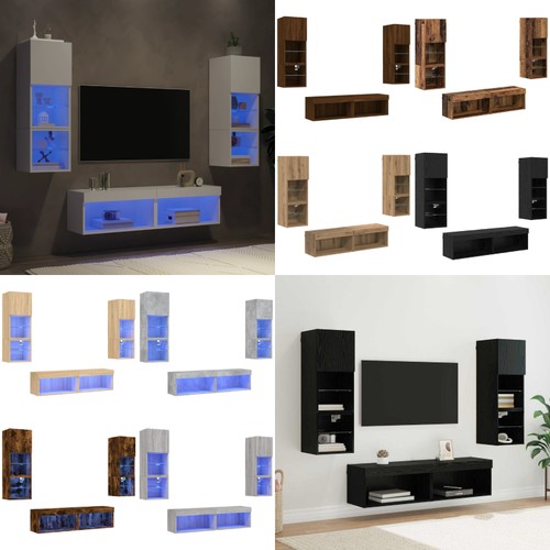 Wohnwand mit led wohnzimmer - wohnwand,