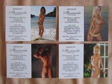 4 Taschenkalender  2015 und 2016,  3  Frauen Erotik Akt pin up , 1 Mann, Belgien