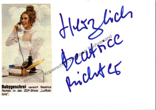 Original autogramm beatrice - autogramm,