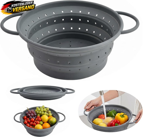 Faltbares silikonsieb 28cm - faltbares,