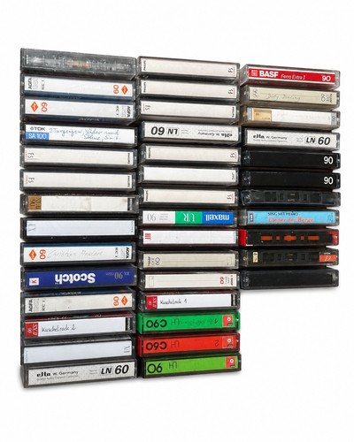 Musikkassetten konvolut - 40, mc