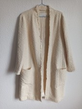 Oui Damenmantel aus Bouclé NEU Gr. 42 (passt L oder große M) – cremeweiß Mantel