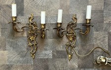 Paar zweiarmige Messing