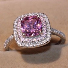 Verlobungsring 14K Weißgold