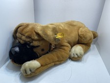 Steiff Tier 04045/35 Hund Boxer liegend 35 cm. Top Zustand    