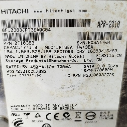Hitachi deskstar 1tb sata - hitachi, 3,5"