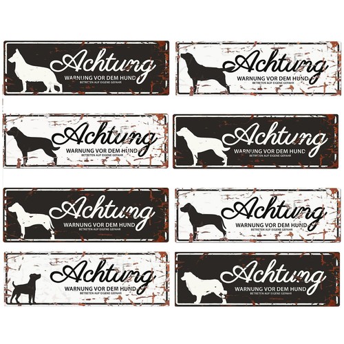 Warnschild hund schäferhund - warnschild,