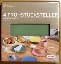 Tchibo 4 Frühstücksteller --