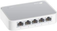 TP-Link TL-SF1005D 5-Port Fast Ethernet Netzwerk Lan Switch lüfterlos weiß