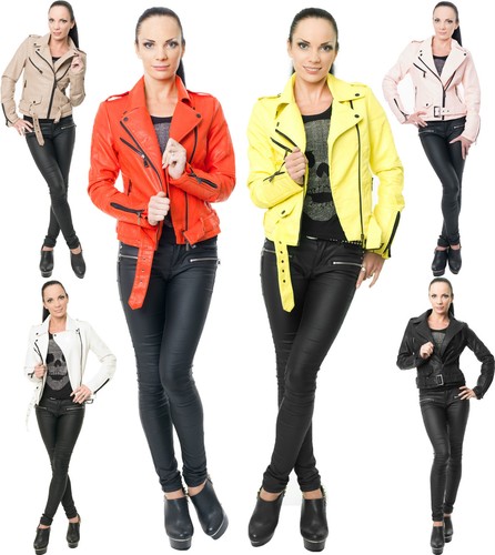 Damen lederjacke kunstleder - damen,