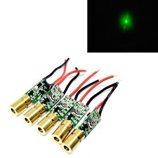 5pcs Mini 515nm 520nm 5mW Grüner Punkt Laser Dioden Modul 6*10.5mm