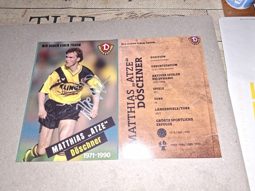 Autogrammkarte matthias atze - matthias,