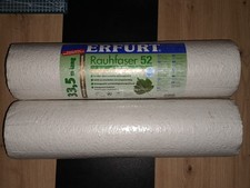 2 Rollen Erfurt RAUHFASER - Struktur 52 33,5 m x 0,53 m Grob weiß