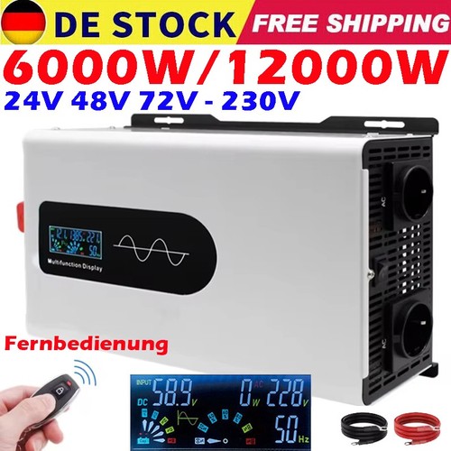 6000w 12000w max 24v 48v - 6000w, 72v