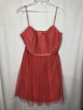 Laona Damen Kleid LA81805 Partykleid, Rot, D 40/L