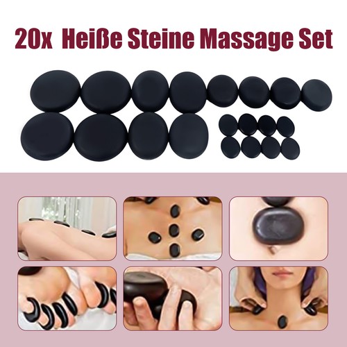 Hot stone massage set groß - massage,