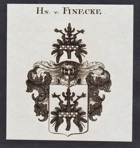 Finecke wappen coat arms - wappen, of