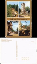 Ansichtskarte Steina Berggaststätte "Schwedenstein" 1988