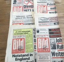 6 X BILD Zeitung  Speicherfund