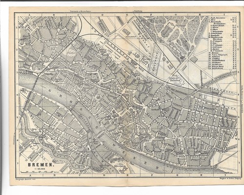 Heimat bremen stadtplan von - bremen,
