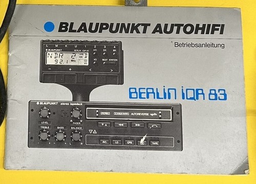 Blaupunkt berlin iqr83 - blaupunkt,