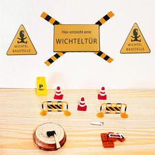 Wichtel Zubehör Baustelle 21pcs Miniatur Set Wichteltür Weihnachten Puppenhaus D