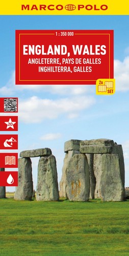 Reisekarte england wales - reisekarte,