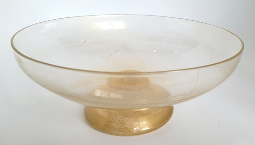 Glasschale mit fuß und - mit,