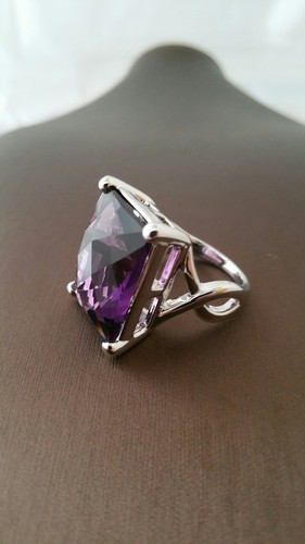 Ring amethyst messing - ring, "amethyst"