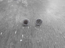 Damen Ohrringe Ohrstecker 925 Sterlingsilber  filigran wie Spitze  Blume  1 cm  