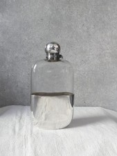 James Dixon & Sons Flachmann versilbert  Silber EPBM  Flask  Taschenflasche