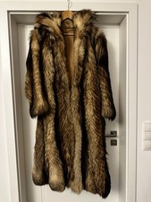 Pelzmantel mit Kapuze Vintage