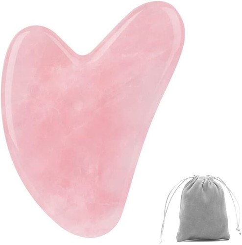 Gua sha rosenquarz herzform - gua,