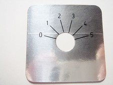 4x Skalenscheibe Skala 0-5