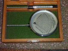antikes Lambrecht Göttingen Holz-Hygrometer in Holzbox  D.R.P. vorkrieg Top
