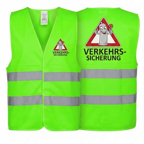 Weste verkehrssicherung grün - verkehrssicherung,