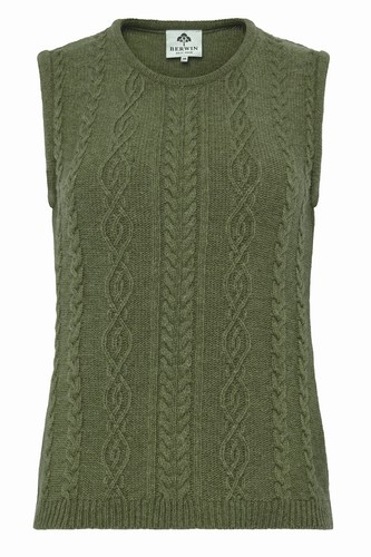 Damen pullunder strick weste - pullunder,
