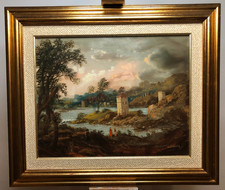 Vintage Ölgemälde auf