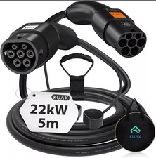 KUAX EV Charger - Type 2 Ladekabel 22KW Car Charger, 32A, 5 Meter Elektroauto