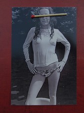 schöne Frau Frau im nassen