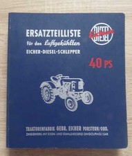 Eicher Dieselschlepper ED40 (40 PS) Ersatzteilkatalog